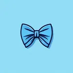 small blue bow tie image